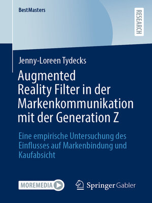 cover image of Augmented Reality Filter in der Markenkommunikation mit der Generation Z